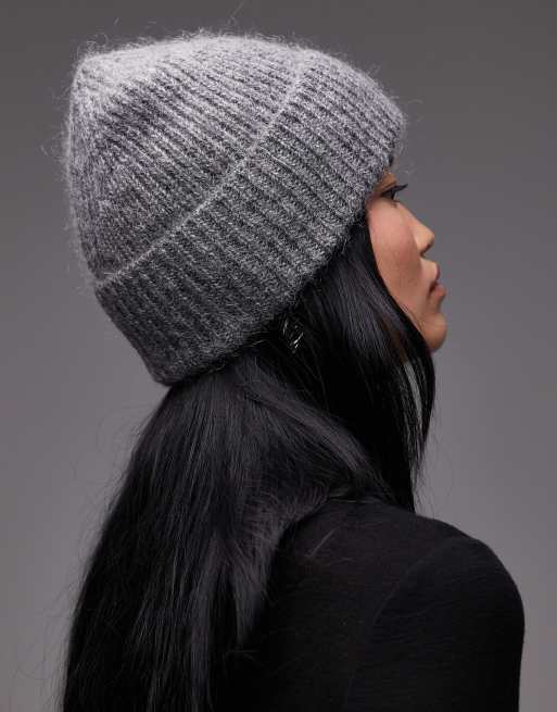 & Other Stories - Premium - Mellemgrå hue i uld- og mohair-blanding, 2 af 3