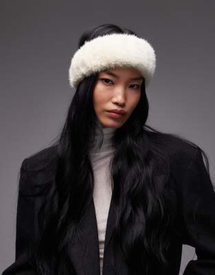 & Other Stories Premium Soft Faux Fur Headband In White