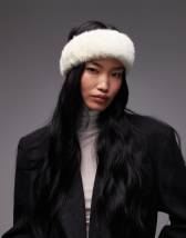 Kiwi & Co fluffy faux fur aviator hat in blue