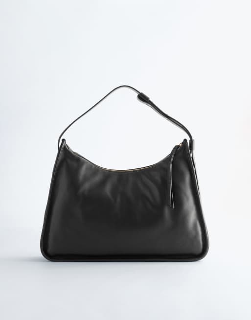 & Other Stories - Premium - Sort tote-taske i læder, 4 af 4