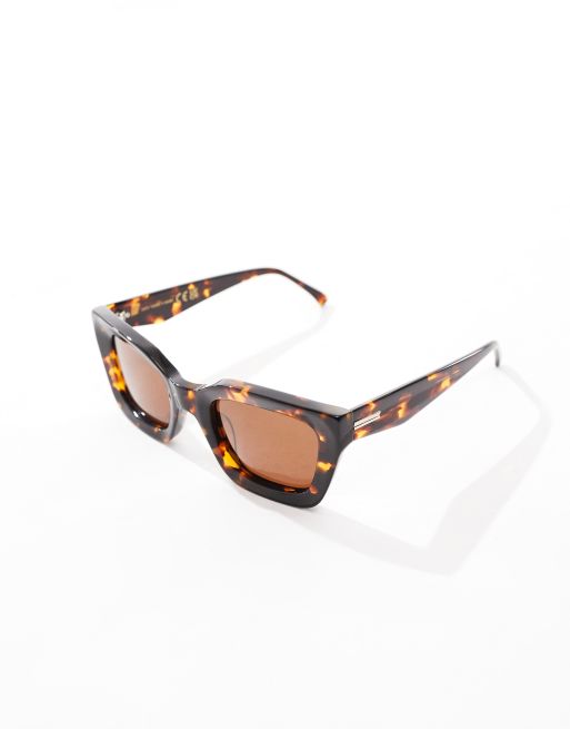 & Other Stories premium sunglasses in brown tortoise shell, 2 of 4