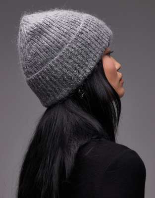& Other Stories Premium Wool And Mohair Beanie In Gray