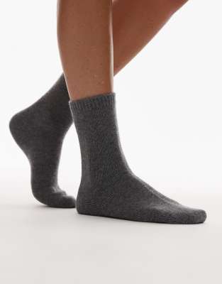 & Other Stories Premium Wool Blend Socks In Animal Print