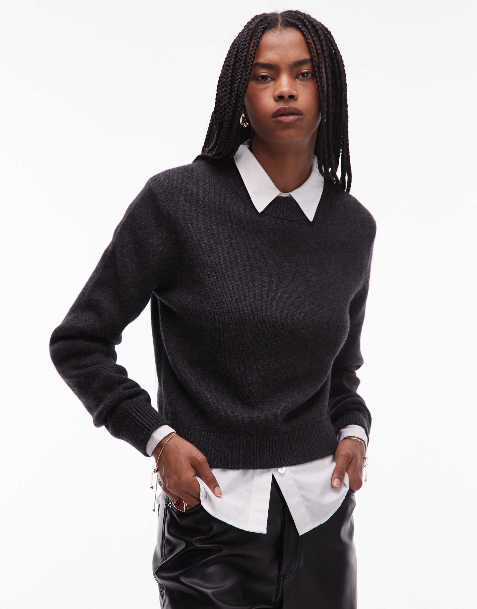 &Other Stories шерстяной свитер премиум-класса черного цвета