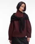 [Other Stories] & Other Stories premium wool triangle scarf in black No Size BLACK