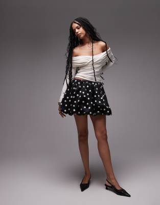 & Other Stories Puff Ball Skirt In Black