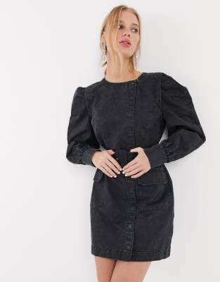 black denim dress