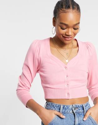 other stories pink cardigan