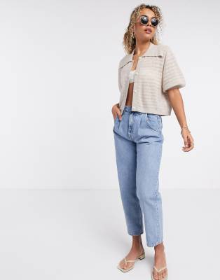 & other stories puff sleeve cardigan