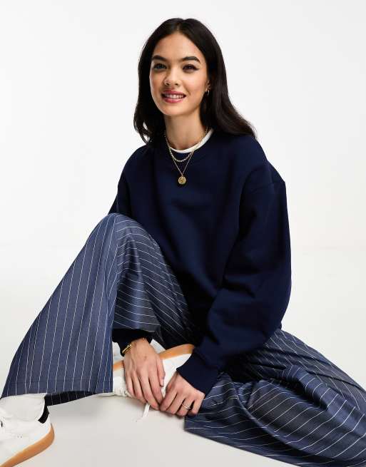 & Other Stories - Pull en maille - Bleu marine