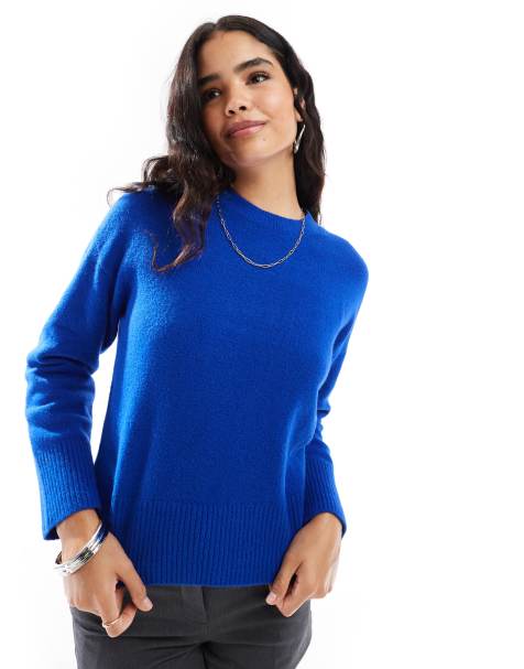 & Other Stories – Pullover in Blau mit Rundhalsausschnitt - view 1