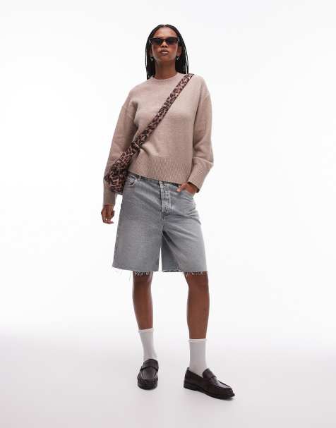 & Other Stories – Pullover in Graubraun mit Rundhalsausschnitt - view 1