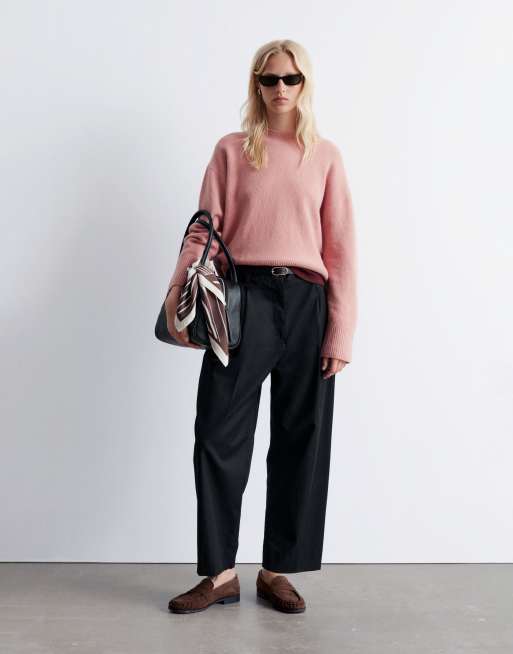 & Other Stories – Pullover in Rosa mit Rundhalsausschnitt, 2 von 4