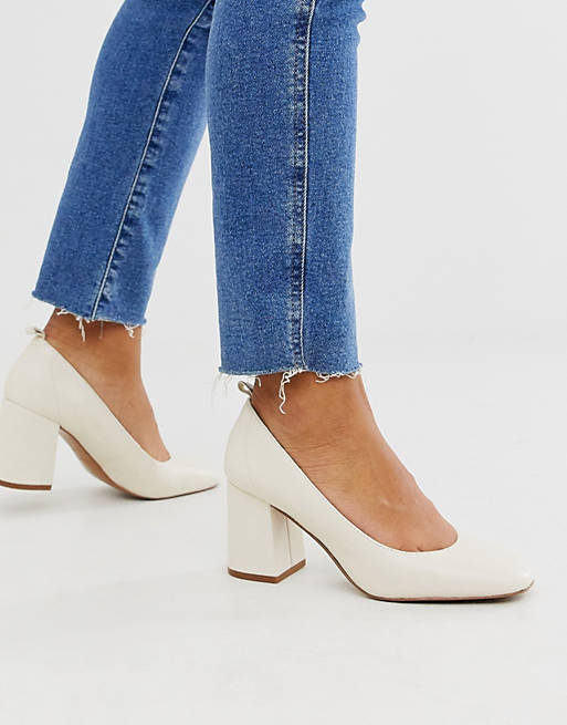 & Other Stories pump round toe shoes in off white | ASOS