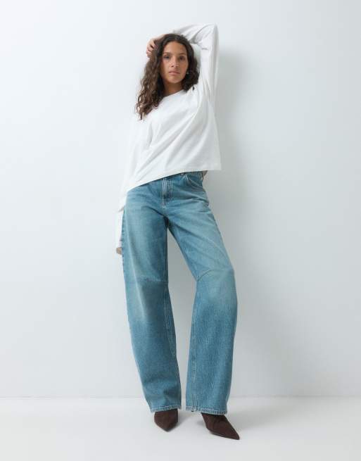 & Other Stories pure cotton long sleeve top in white, 2 of 5