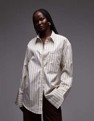 & Other Stories Pure Cotton Oversized Fit Shirt In White