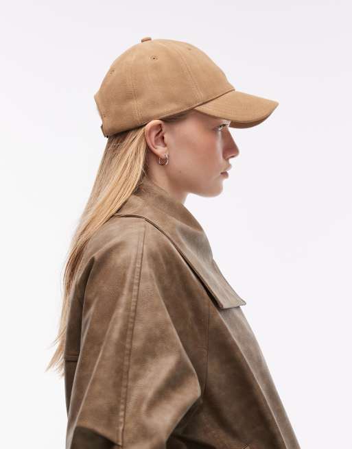 & Other Stories pure real suede cap in brown, 2 of 3