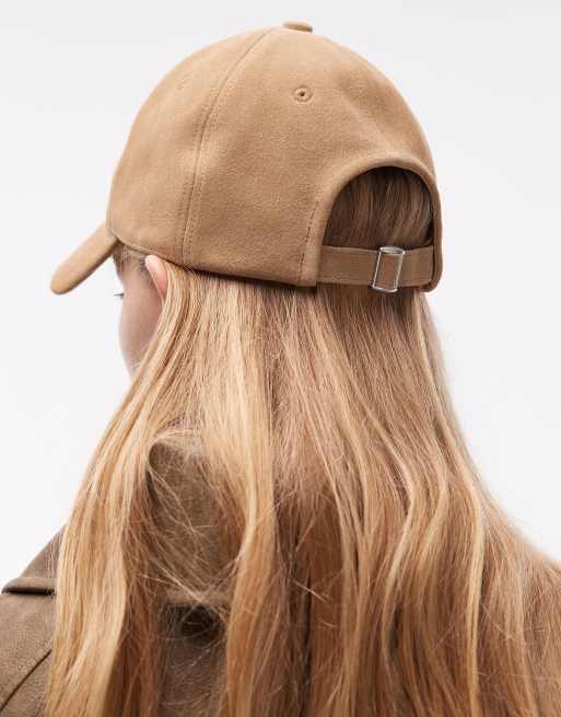 & Other Stories pure real suede cap in brown, 3 of 3