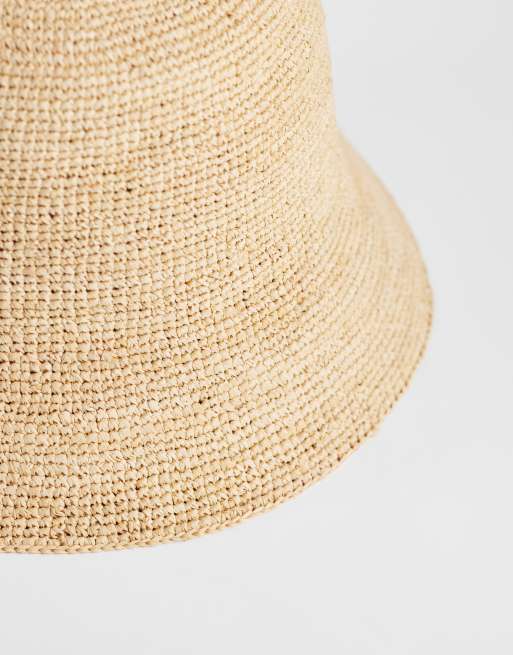 & Other Stories pure straw bucket hat in natural, 3 of 3
