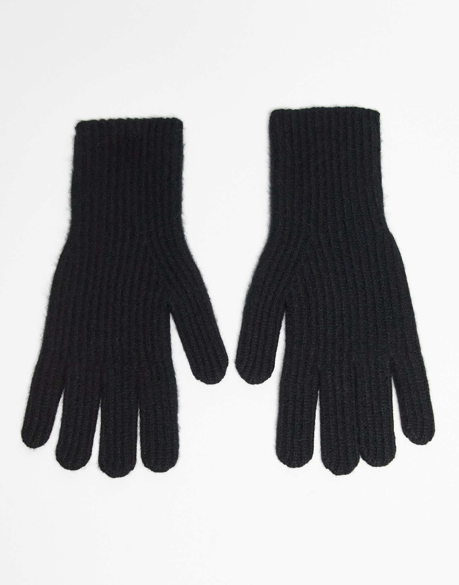 &Amp;Other Stories перчатки премиум-класса из чистой шерсти черного цвета