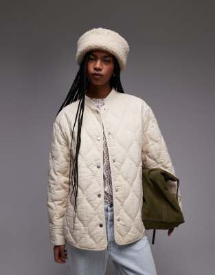 & Other Stories Quilted Jacket In Neutral