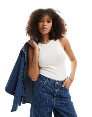 & Other Stories & Other Stories racer back vest top in white