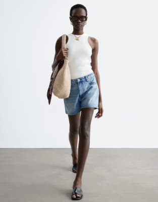 & Other Stories Racer Tank In White