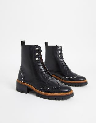 & other stories lace up leather boots