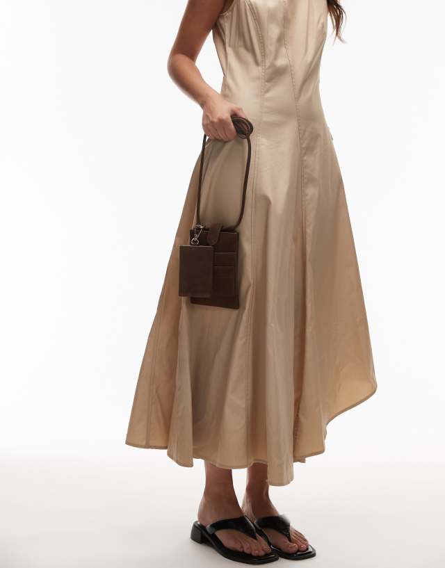 brown dress purse & Other Stories real leather suede phone pouch with coin attachment in dark V Neck Satin Mother no-returns:2026-09-03_2026-09-07 Corset Gown Size:Duchess: (M/L) Corset Size 26-30 while offering plenty of