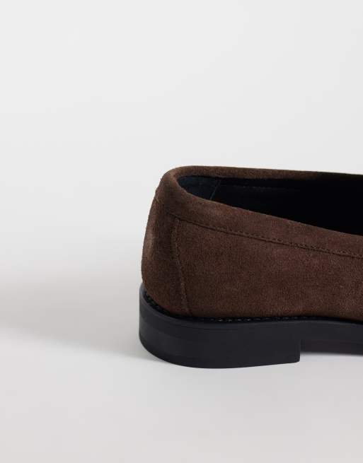 & Other Stories real suede loafers in brown, 3 of 4