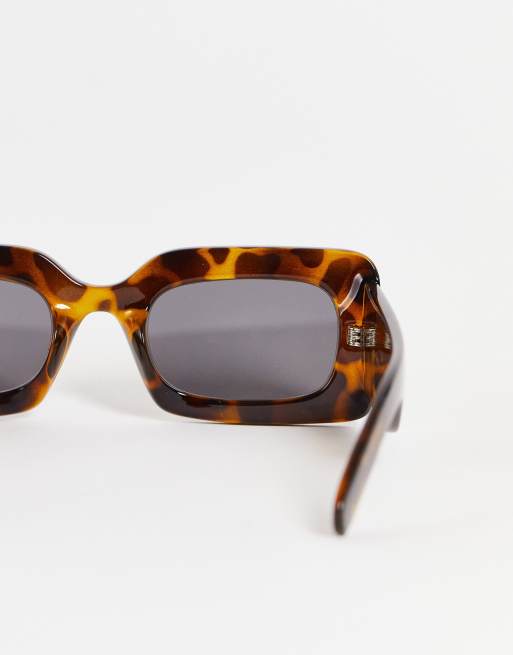 & Other Stories - Rechthoekige zonnebril in bruin tortoise - BROWN, 3 van 4