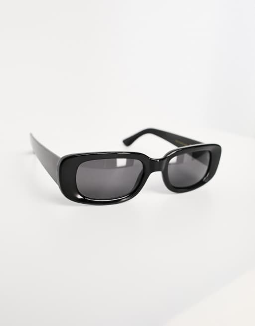 & Other Stories rectangle sunglasses in black, 4 of 4