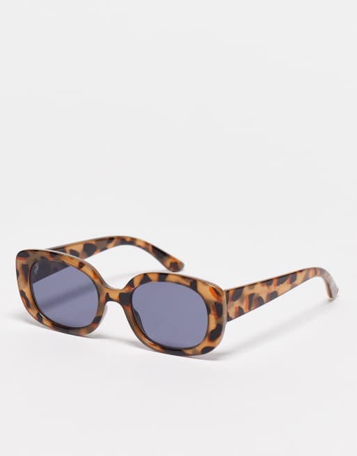 Brown Oval cat-eye tortoiseshell-acetate sunglasses