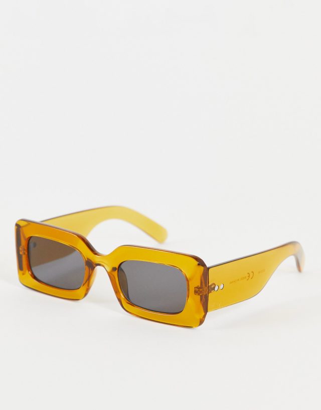 & Other Stories - rectangle sunglasses in khaki