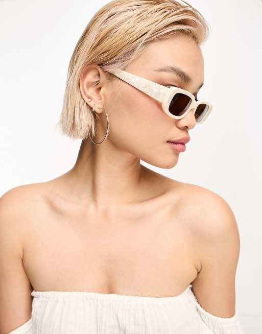 Off-white Gray Marble Sunglasses In Grey