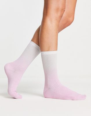 & Other Stories polyester blend ombre socks in pink - PINK