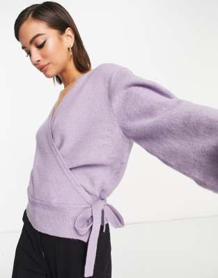 Other Stories Lilac Jumper Asos Other Stories Wool Blend Cable