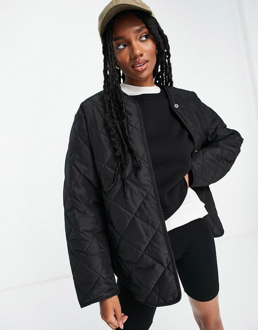 Other Stories &  Recycled Quilted Jacket In Black