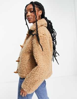 shearling beige coat