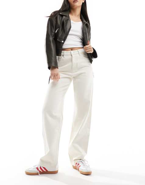 & Other Stories relaxed fit tapered jeans in natural - view 1