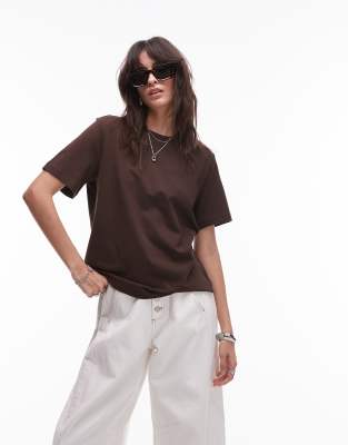 & Other Stories Relaxed Short Sleeve T-shirt In Brown