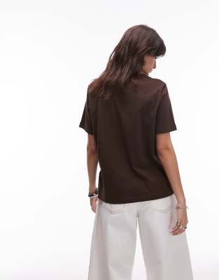 & Other Stories Relaxed Short Sleeve T-shirt In Brown