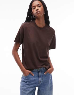 & Other Stories Relaxed Short Sleeve T-shirt In Brown