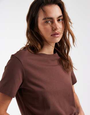 & Other Stories Relaxed Short Sleeve T-shirt In Brown