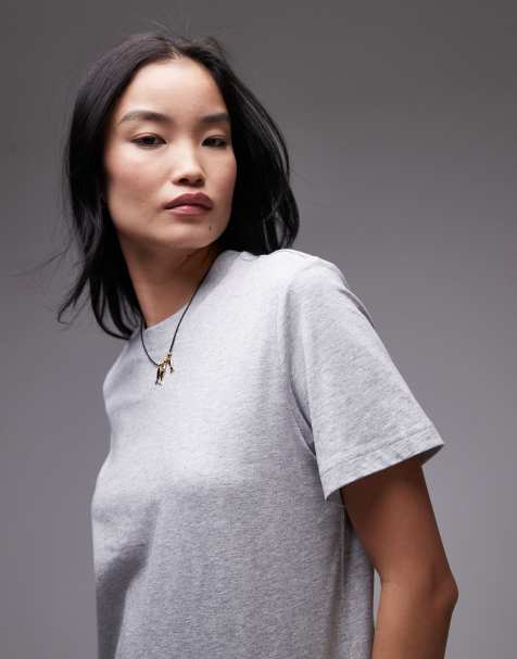 & Other Stories relaxed short sleeve t-shirt in grey melange - view 1
