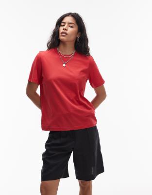 & Other Stories relaxed short sleeve t-shirt in red - view 1