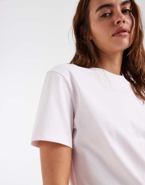 & Other Stories relaxed short sleeve T-shirt in soft pink - view 1