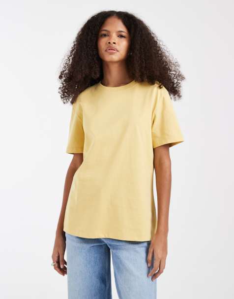 & Other Stories relaxed short sleeve t-shirt in yellow - view 1