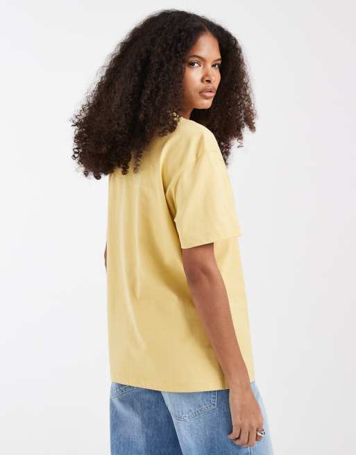 & Other Stories relaxed short sleeve t-shirt in yellow, 2 of 4