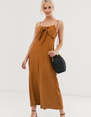 asos rust jumpsuit